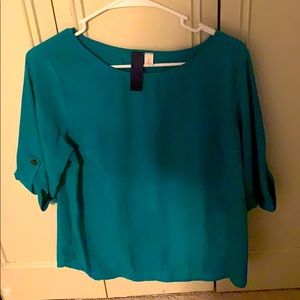 Teal blouse